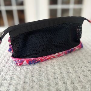 Blue And Black Ivivva Cosmetic Bag with Pink Accent